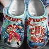 elvis presley blue christmas santa claus is back in town clogs for kids and adults 6ncl1