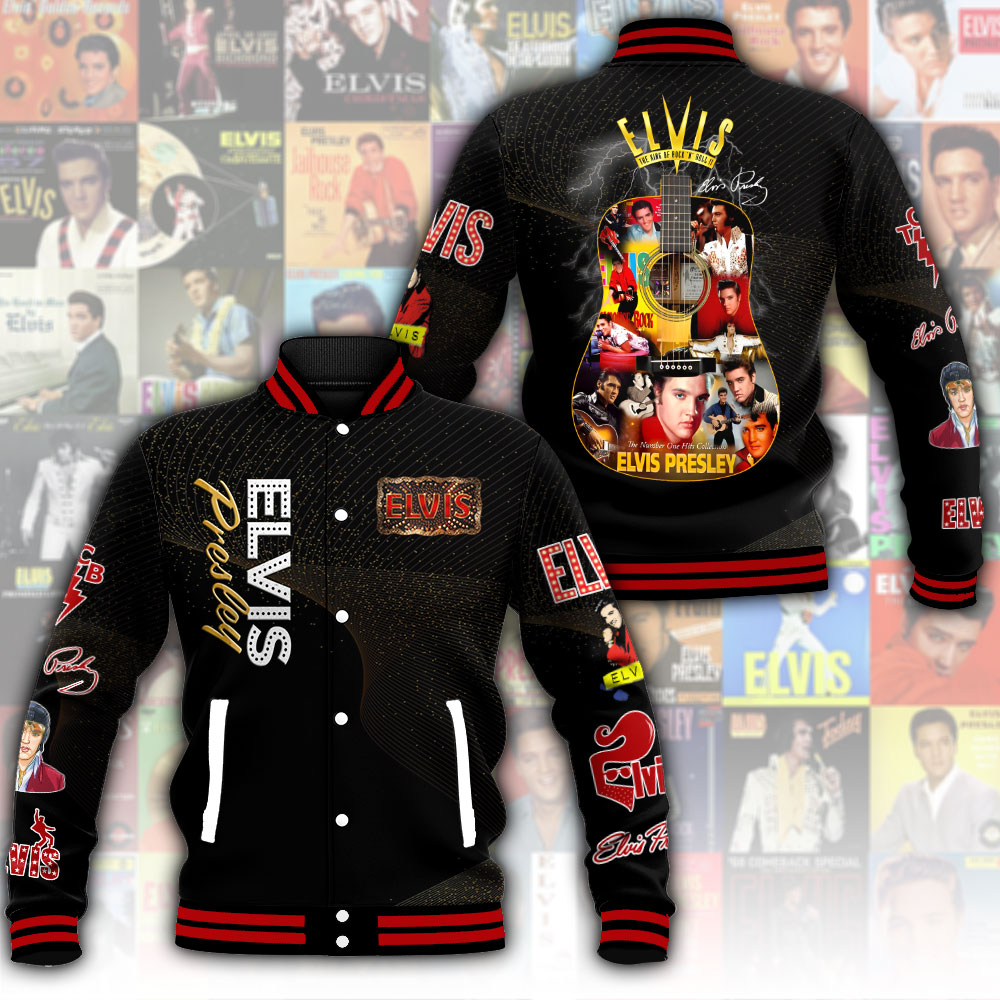 elvis presley music music king baseball jacket hogiu