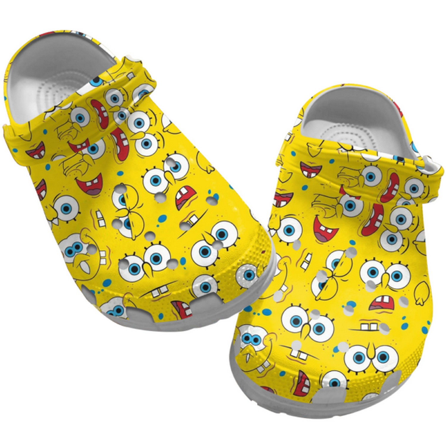 emotions spongebob yellow clogs for kids and adults zy9i3