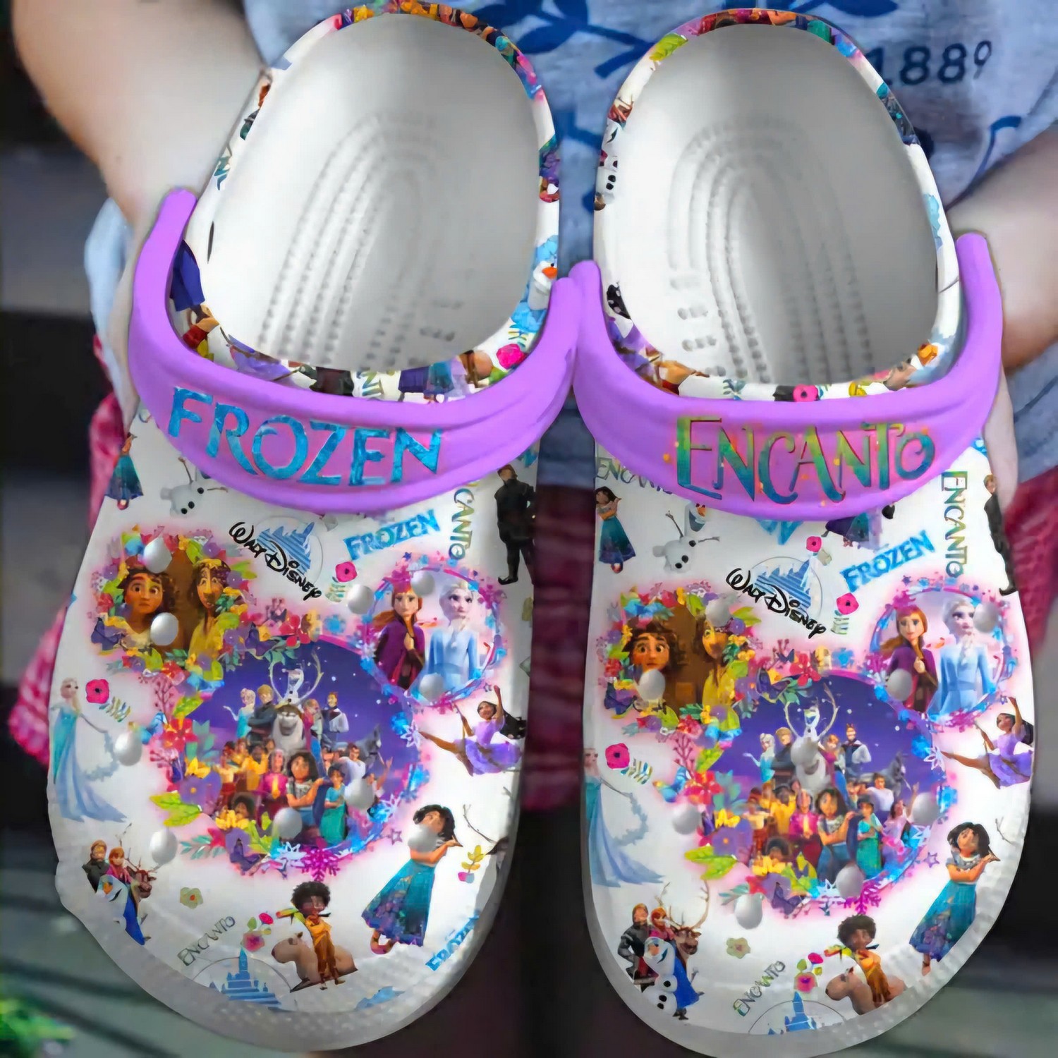 encanto an fronzen disney world cartoon limited design clogs fast shipping available 2qdxm