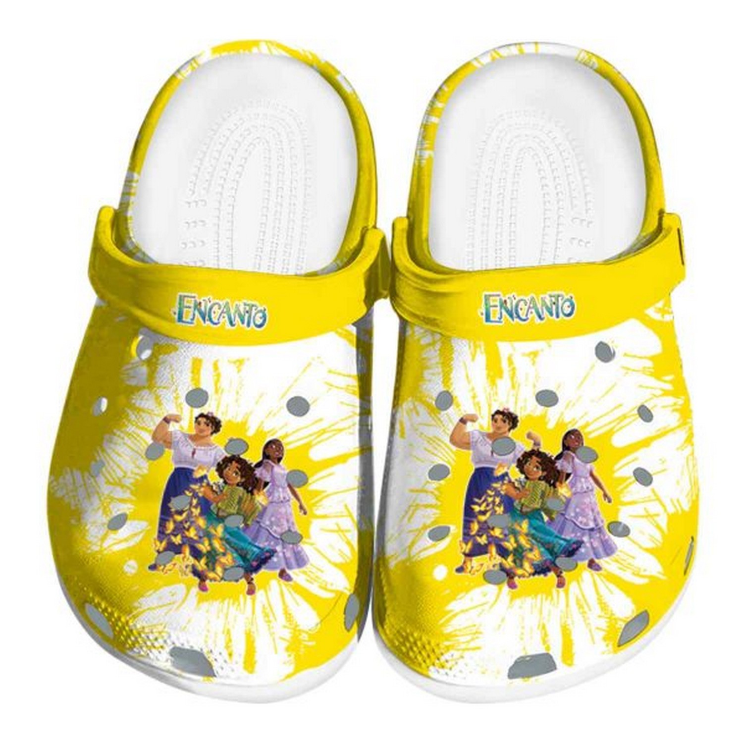 encanto splatter graphics clogs for kids and adults qd7cx