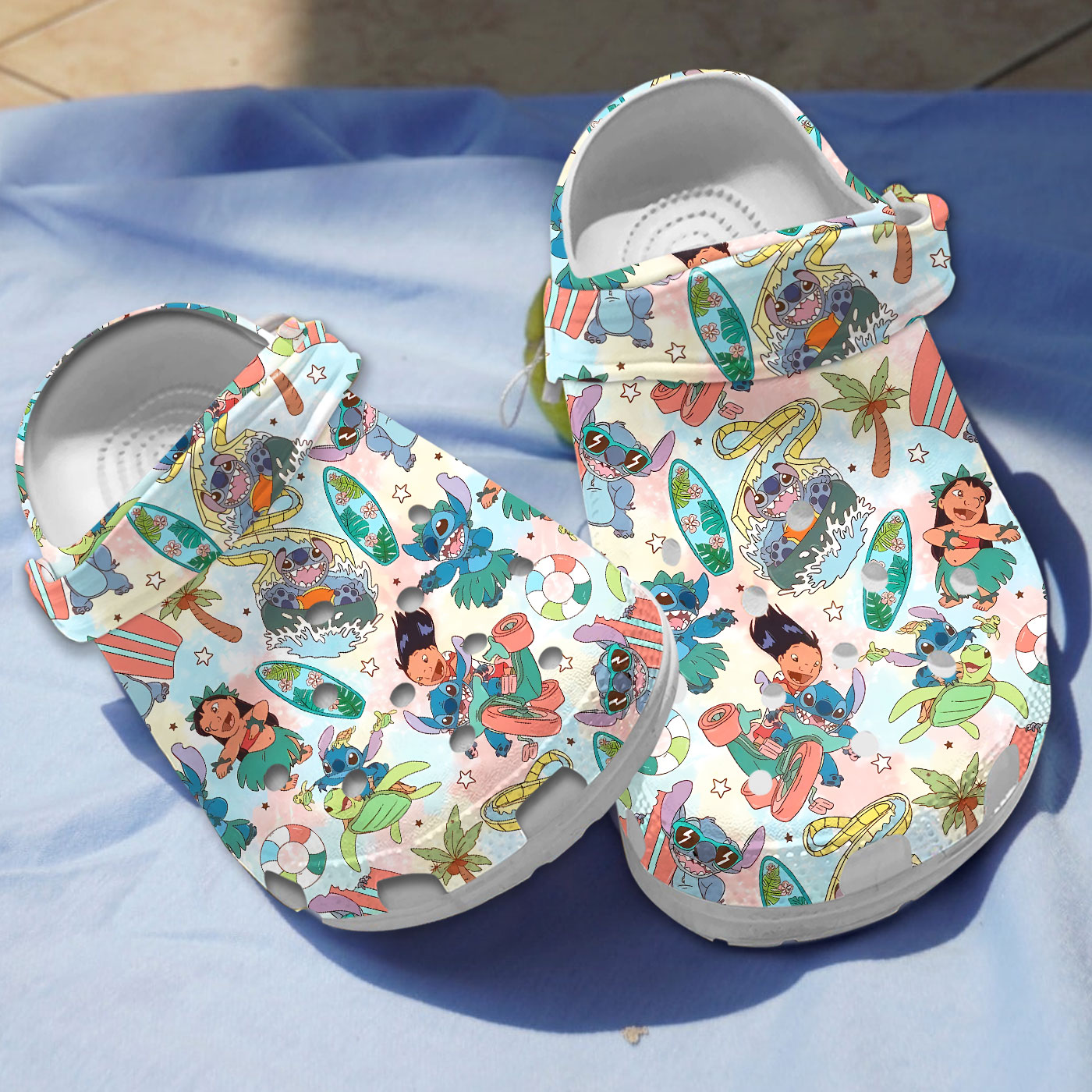 energetic funny footwear lilo and stitch cartoon clogs for kids and adults ll9tr