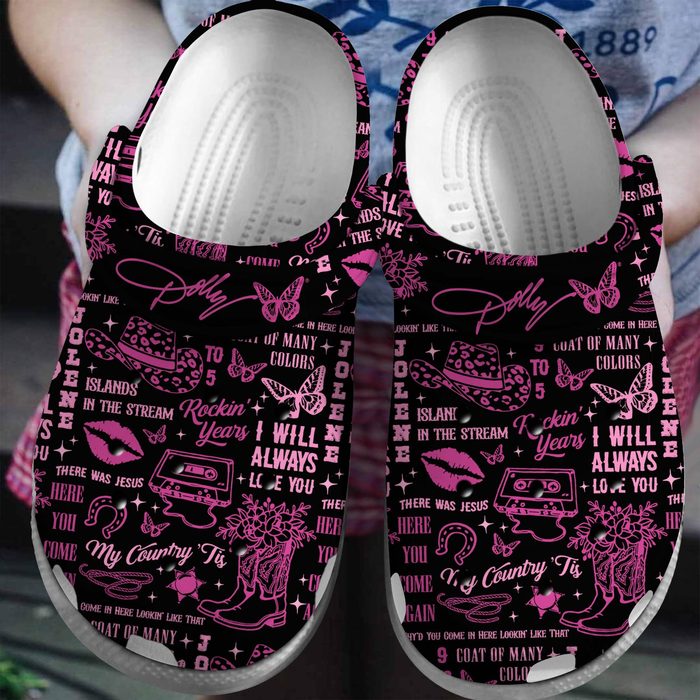 exclusive dolly parton black clogs shoes objxd