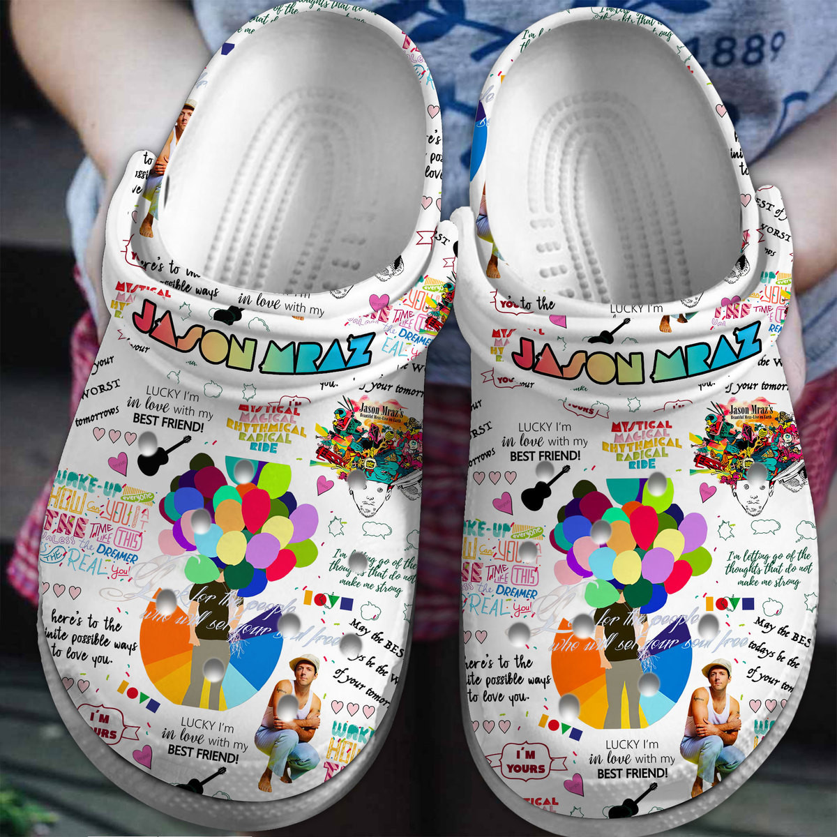 eye catching colorful shoes jason mraz music clogs fast shipping worldwide 6sjgn