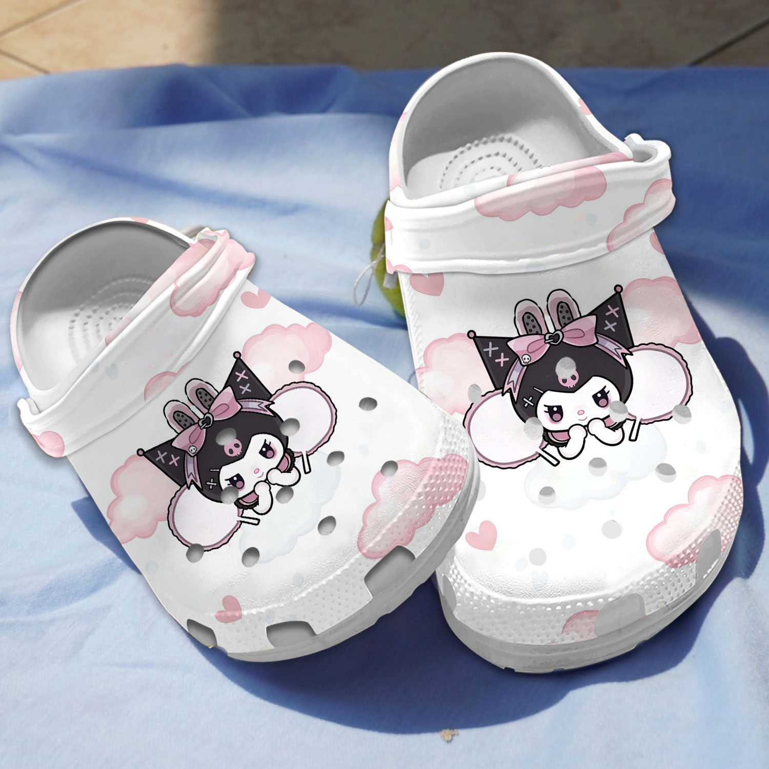 eye catching dreamy slippers bunny kuromi white clogs fast shipping worldwide jwbwh