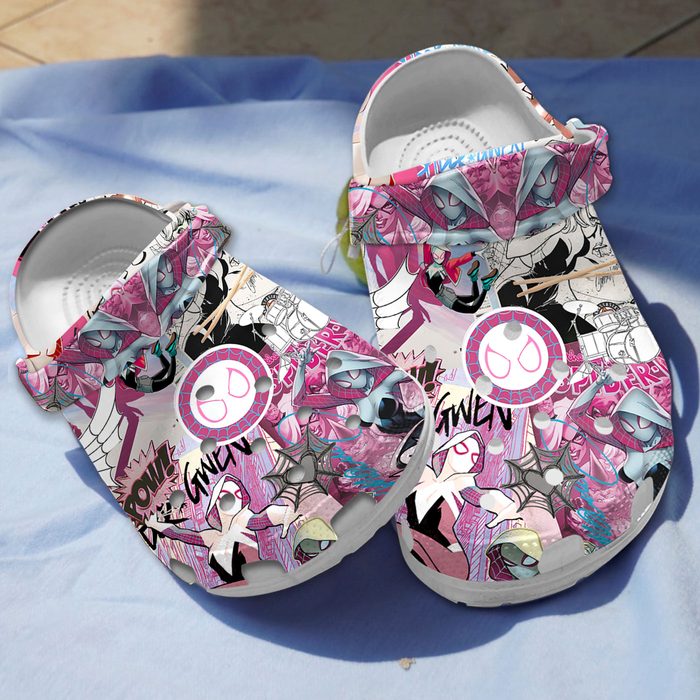 eye catching ghost spider gwen stacy design clogs ikrb1