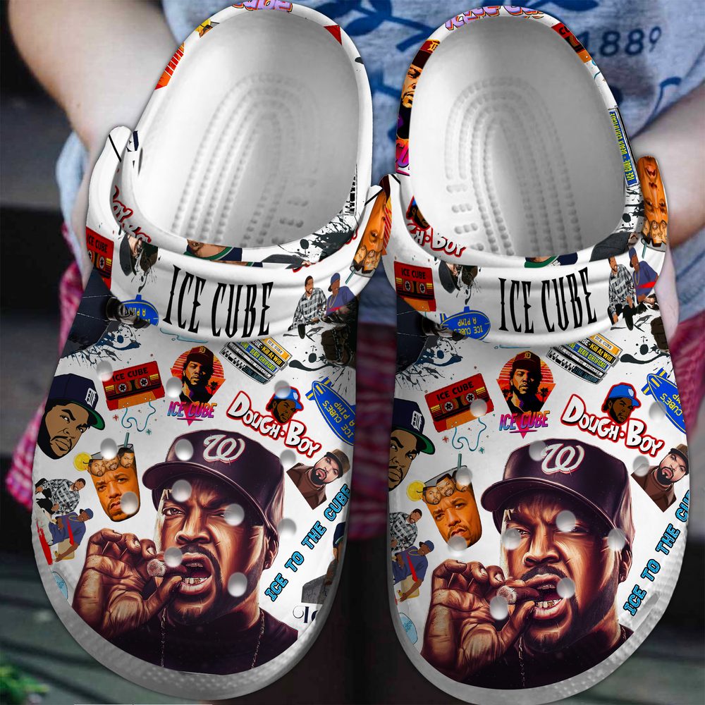 eye catching ice cube swag white clogs for kids and adults mfdij