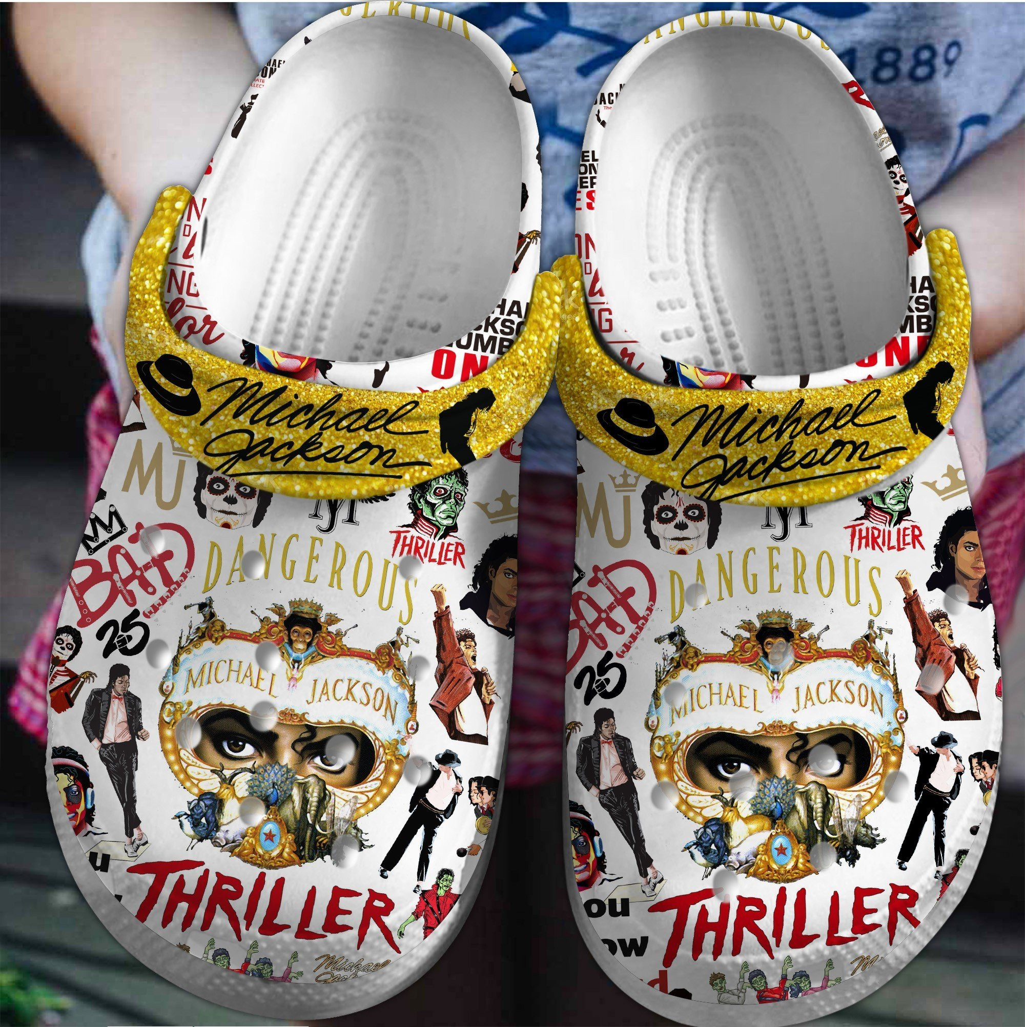 eye catching michael jackson dangerous thriller music clogs for kids and adults zxstd