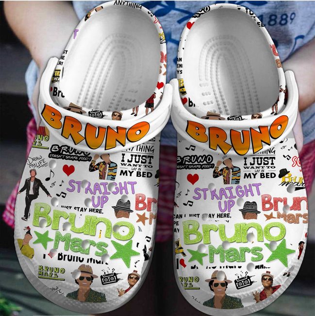 fashionable and lightweight singer bruno mars crocs perfect footwear for music fans of5wx