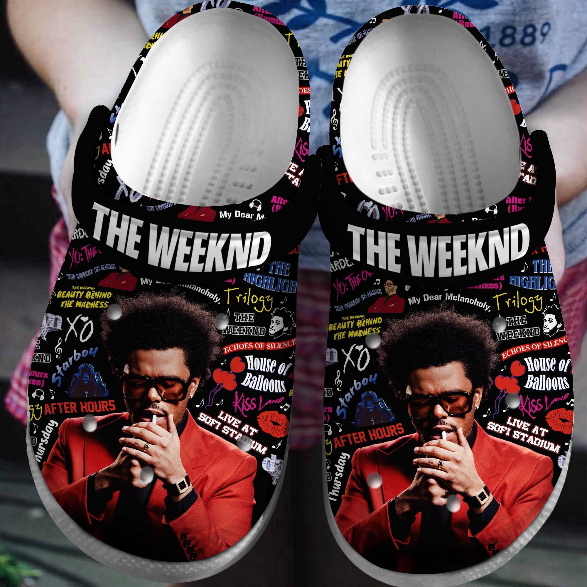 fashionable black slippers the weeknd music clogs fast shipping worldwide qzzcy
