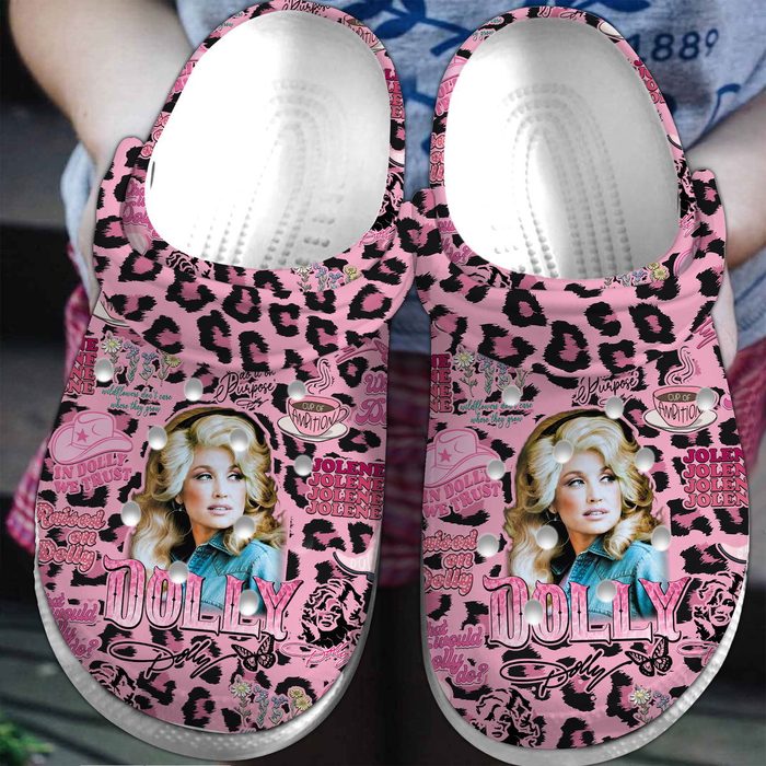 fashionable design dolly parton music pink clogs for men and women pf3j0