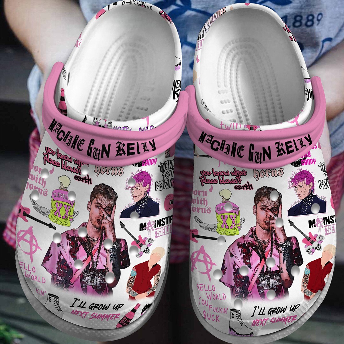 fashionable machine gun kelly music artist clogs fast shipping worldwide w5lij