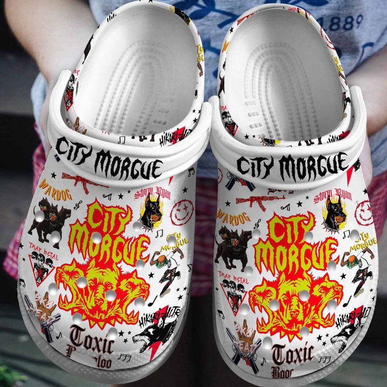 fashionable white slippers city morgue music clogs for kids and adults rsbcm