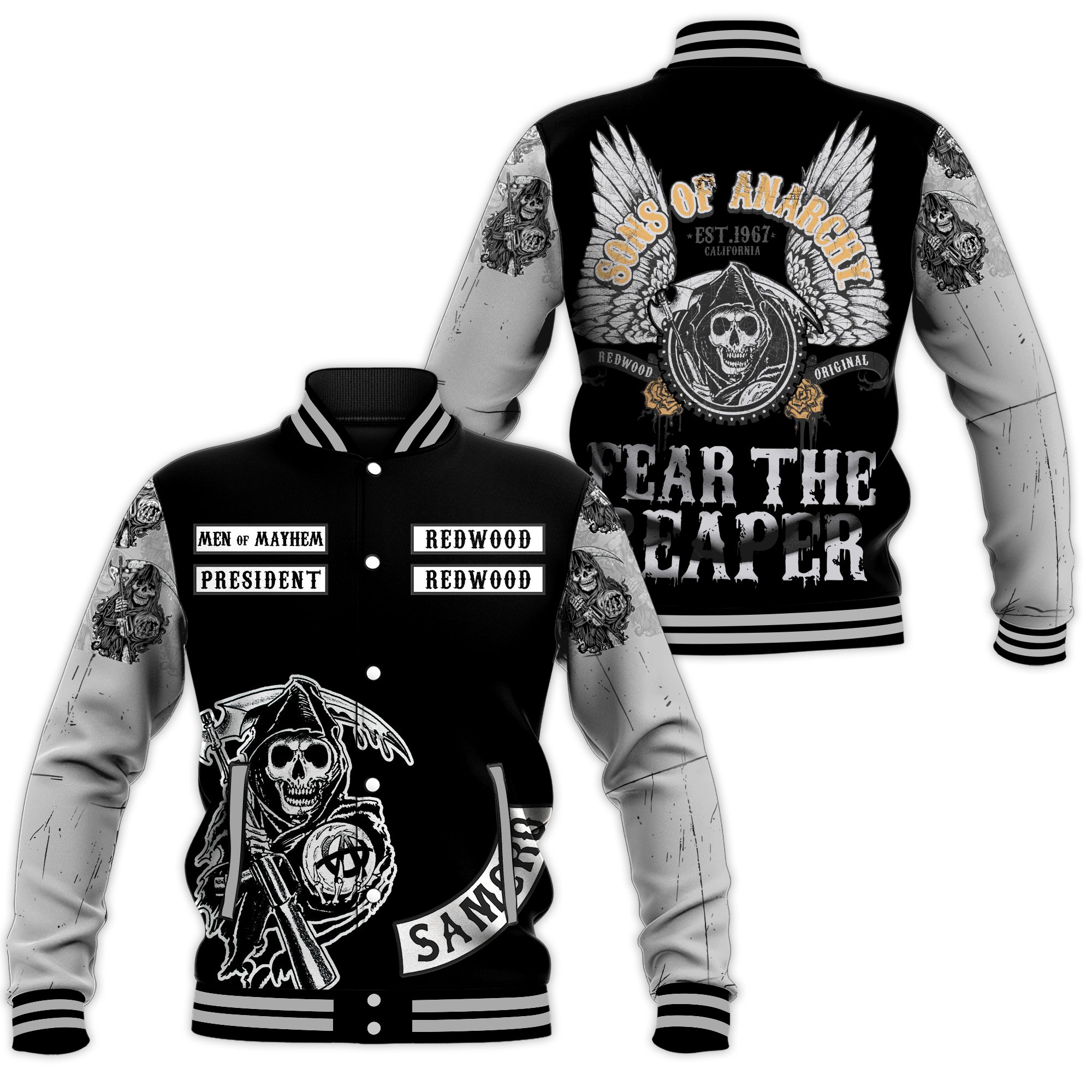 fear the reaper sons of anarchy redwood baseball jacket pqipv