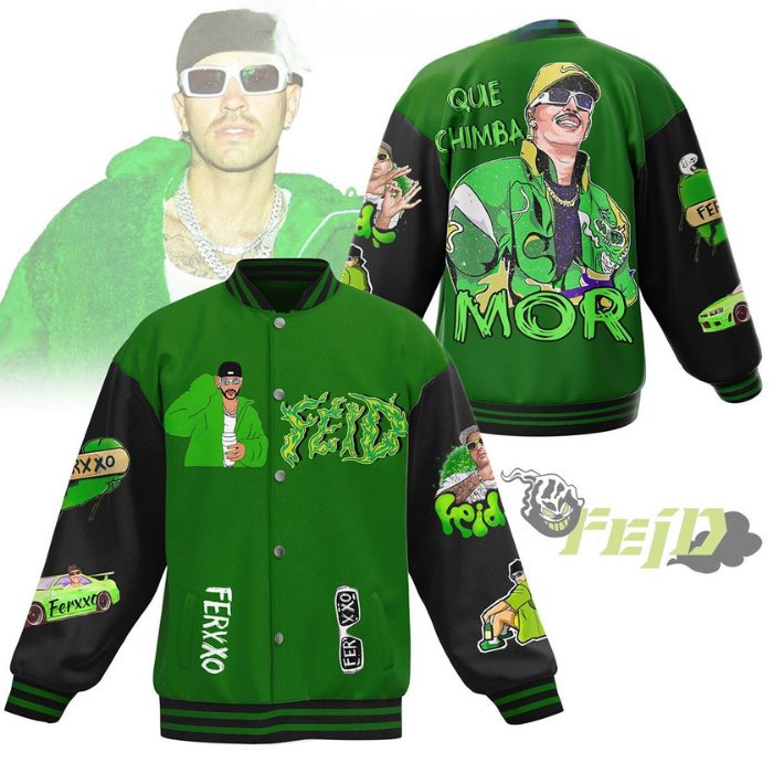 ferxxo que chimba feid baseball jacket obbhr