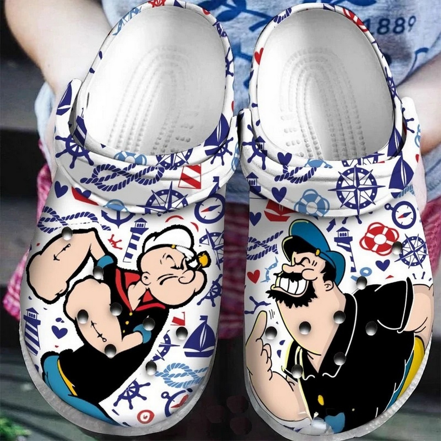 fighting popeye and bluto popeye the sailor tv series clogs for kids 26 adults obnwg
