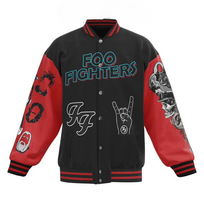 foo fighters too strong to lose fashionable baseball jacket uo2bn