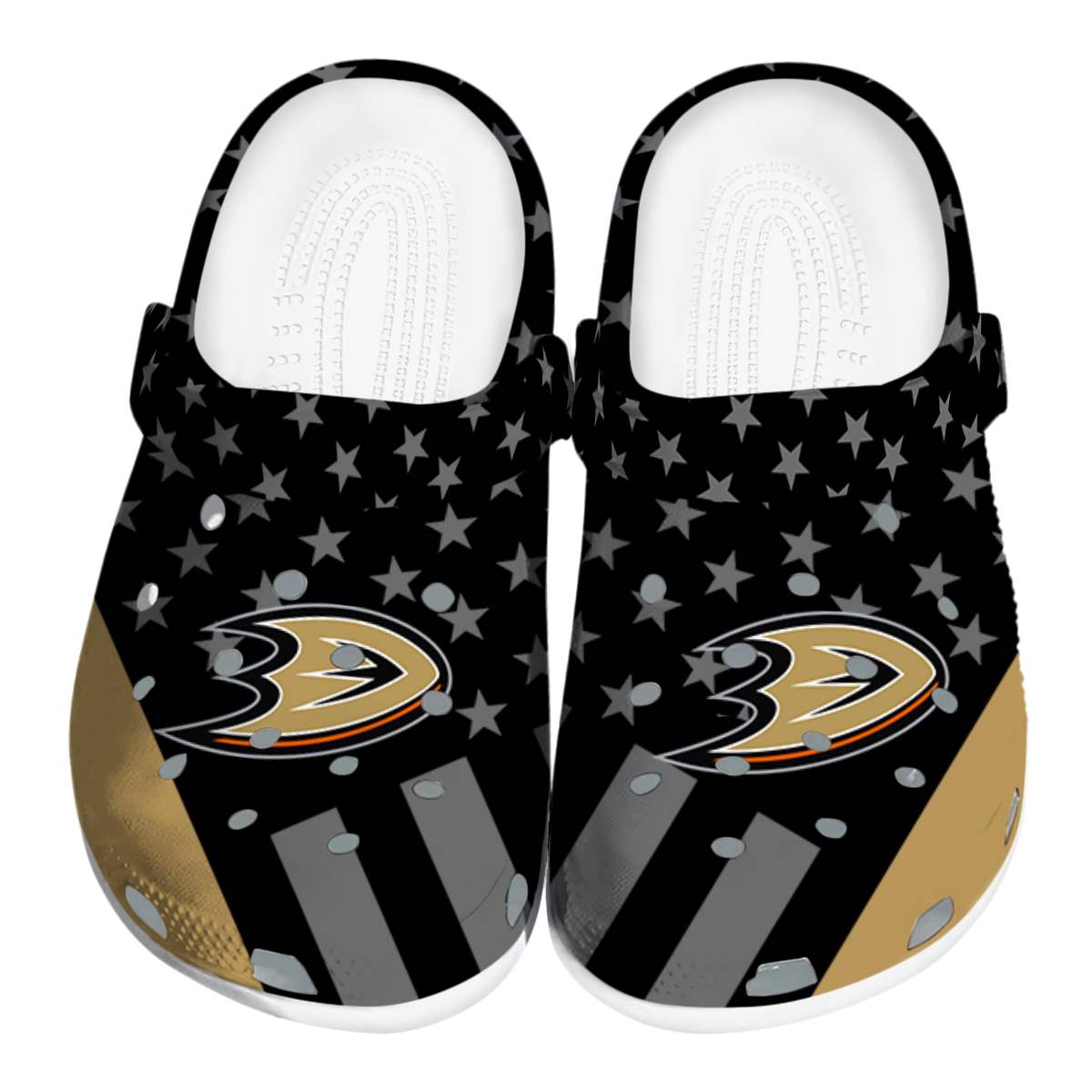 footwearmerch anaheim ducks nhl sport crocs crocband clogs shoes comfortable for men women and kids 1bfg3