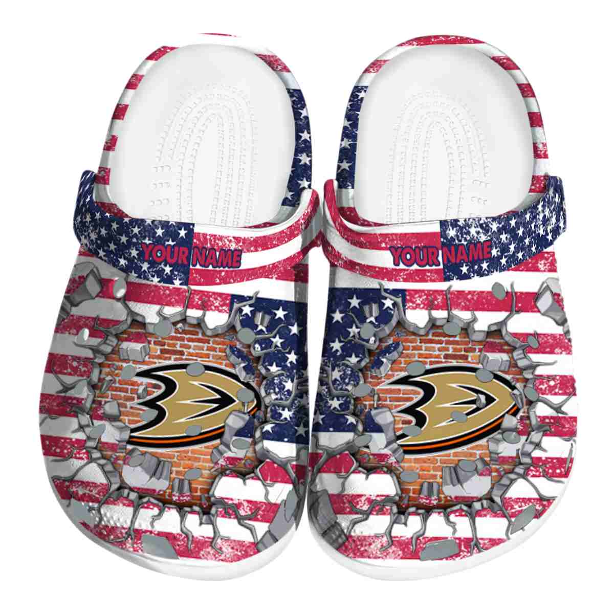 footwearmerch anaheim ducks nhl sport crocs crocband clogs shoes comfortable for men women and kids 4zdh1