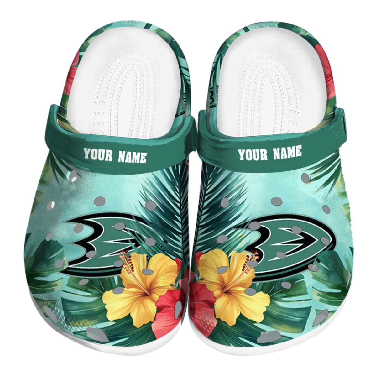 footwearmerch anaheim ducks nhl sport crocs crocband clogs shoes comfortable for men women and kids d5eu6