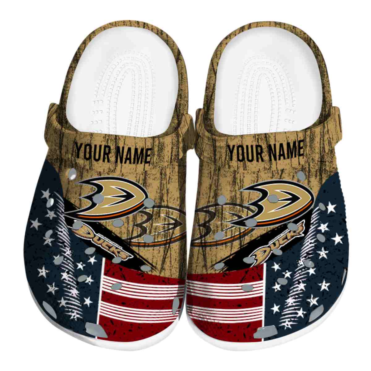 footwearmerch anaheim ducks nhl sport crocs crocband clogs shoes comfortable for men women and kids ljzoy