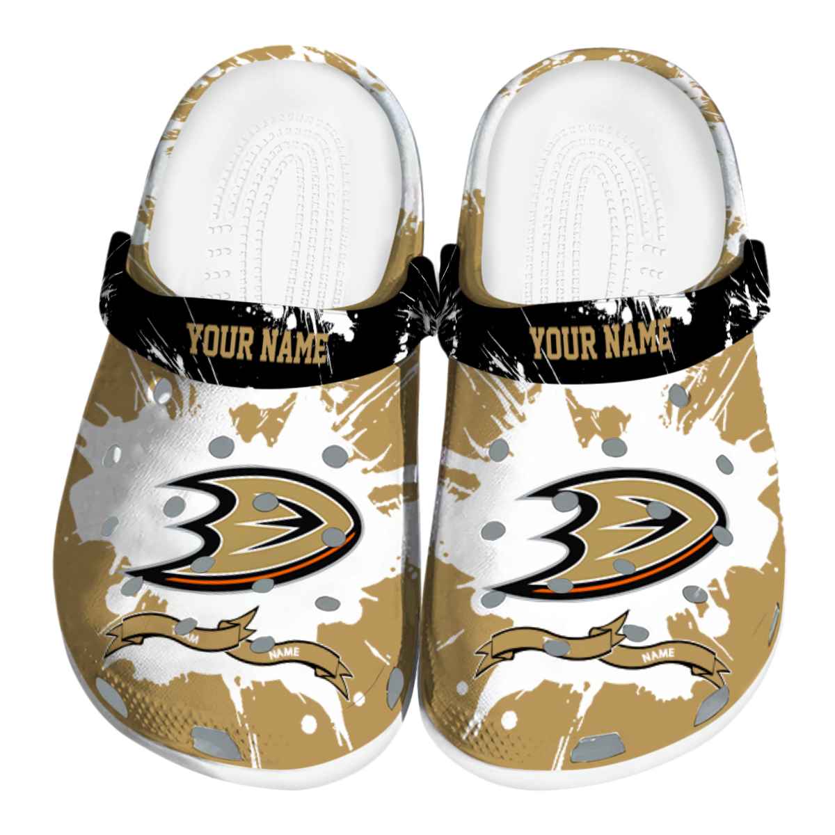 footwearmerch anaheim ducks nhl sport crocs crocband clogs shoes comfortable for men women and kids w5zhp