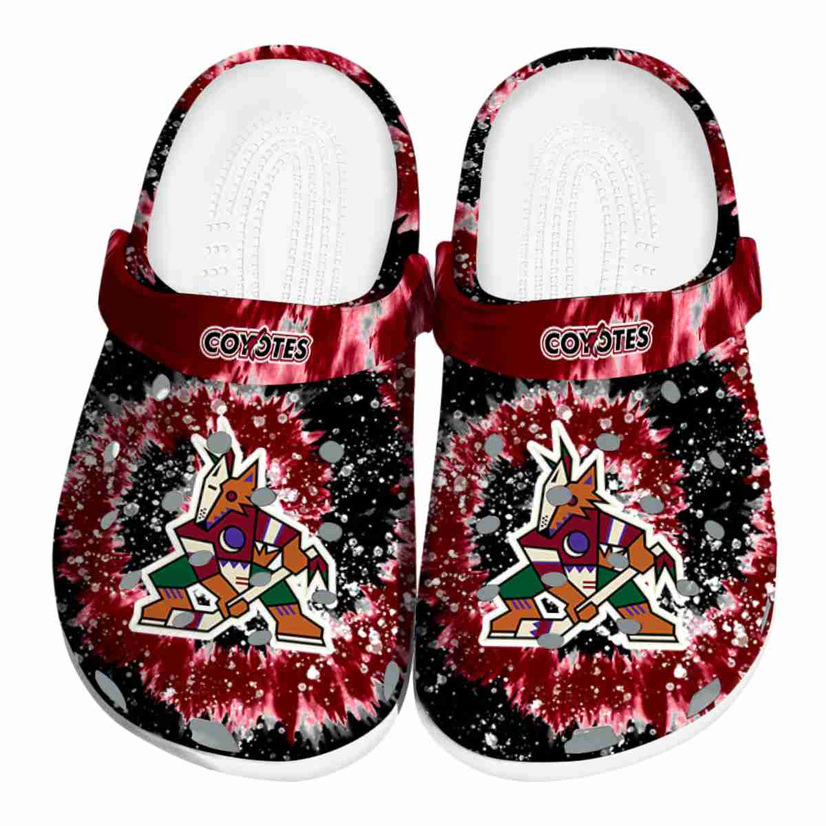 footwearmerch arizona coyotes nhl sport crocs crocband clogs shoes comfortable for men women and kids yeenf