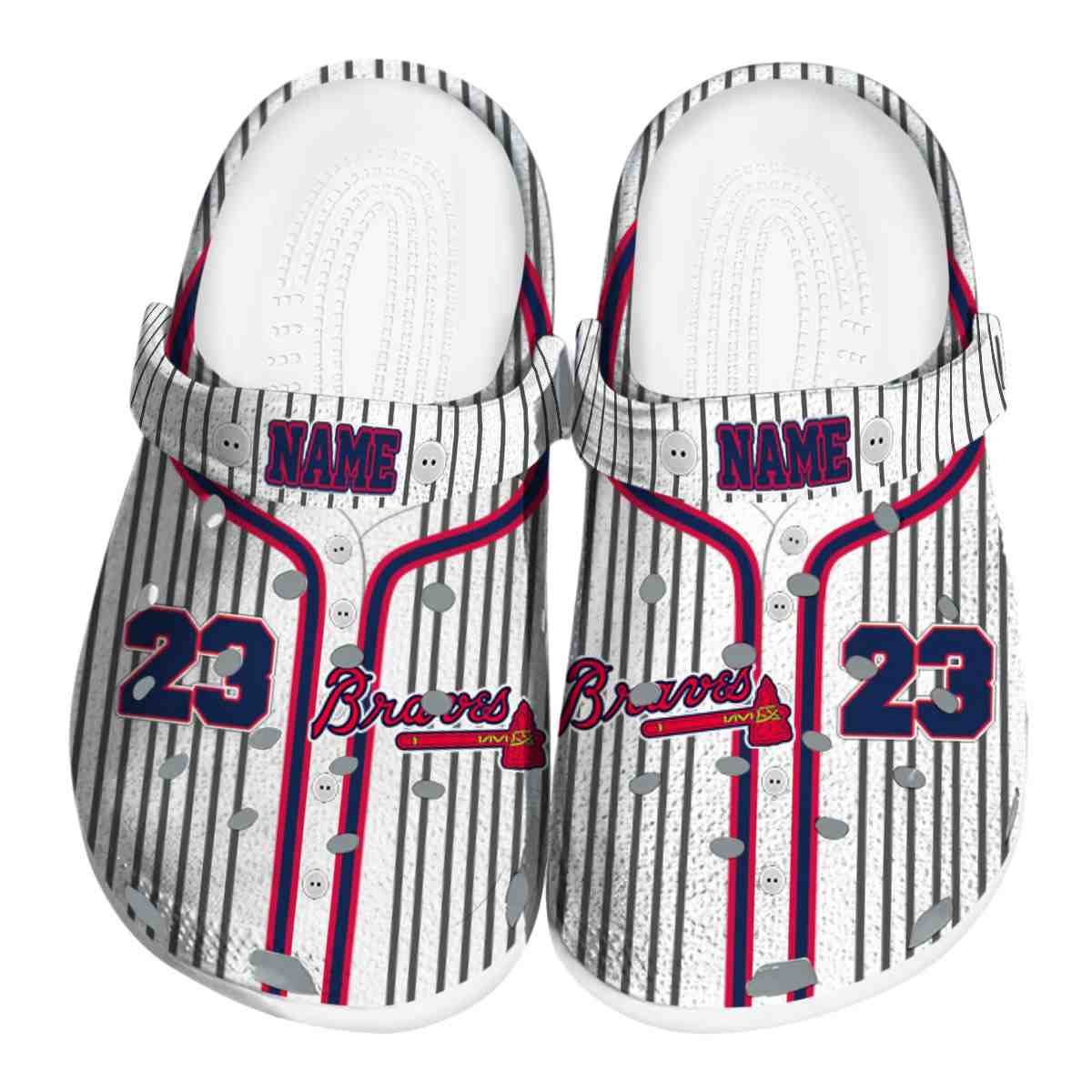 footwearmerch atlanta braves mlb sport crocs crocband clogs shoes comfortable for men women and kids 1kj21