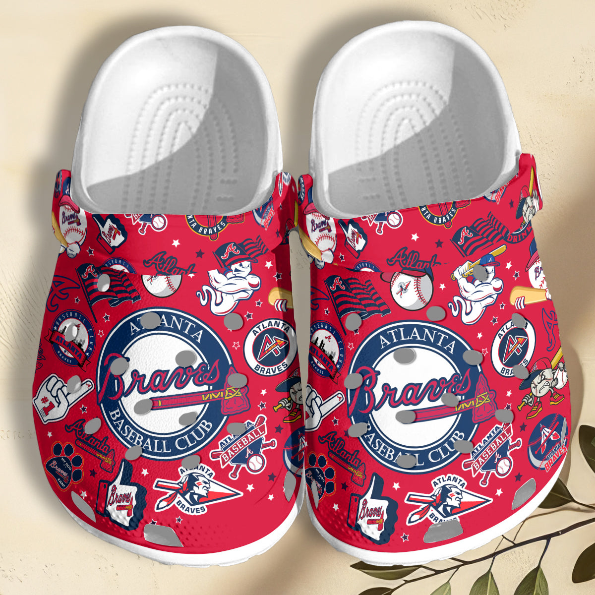 footwearmerch atlanta braves mlb sport crocs crocband clogs shoes comfortable for men women and kids aysjk