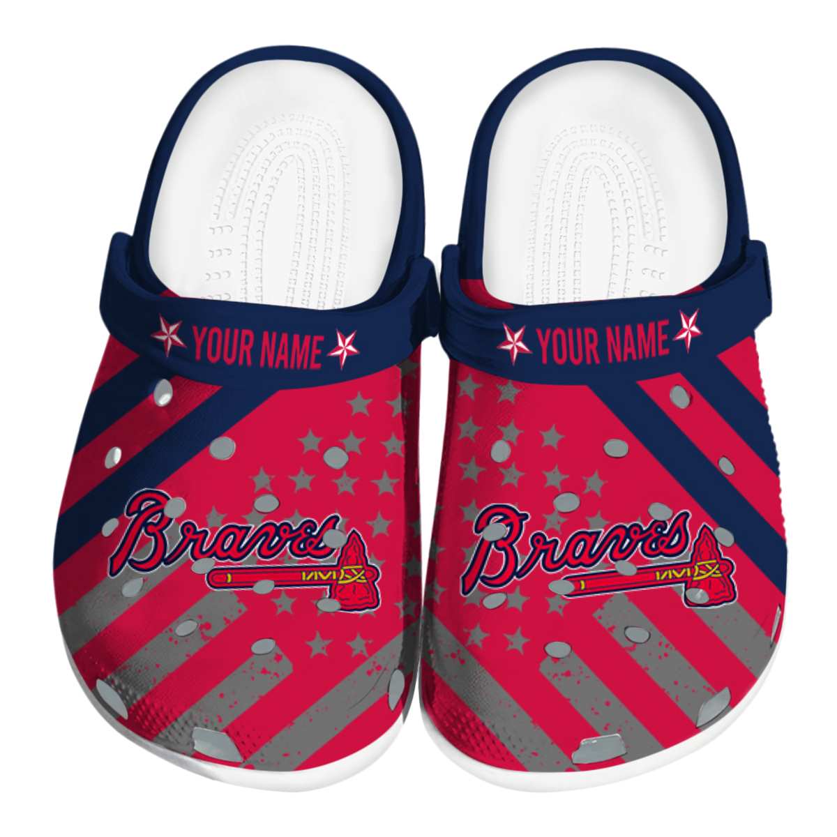footwearmerch atlanta braves mlb sport crocs crocband clogs shoes comfortable for men women and kids chvng