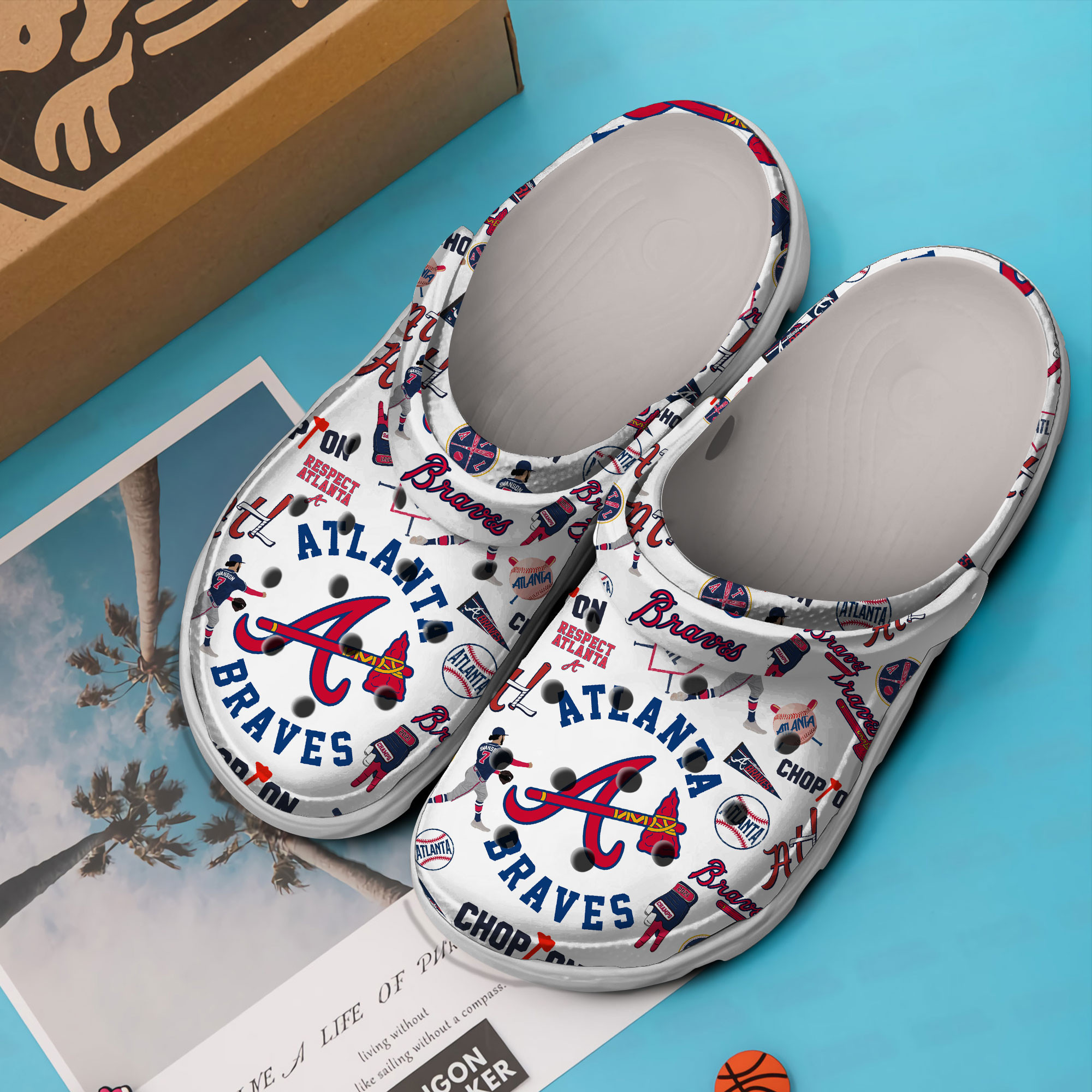 footwearmerch atlanta braves mlb sport crocs crocband clogs shoes comfortable for men women and kids ex3xn