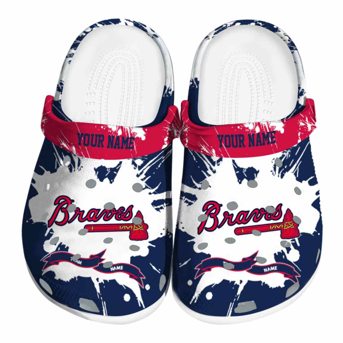 footwearmerch atlanta braves mlb sport crocs crocband clogs shoes comfortable for men women and kids jd3dt