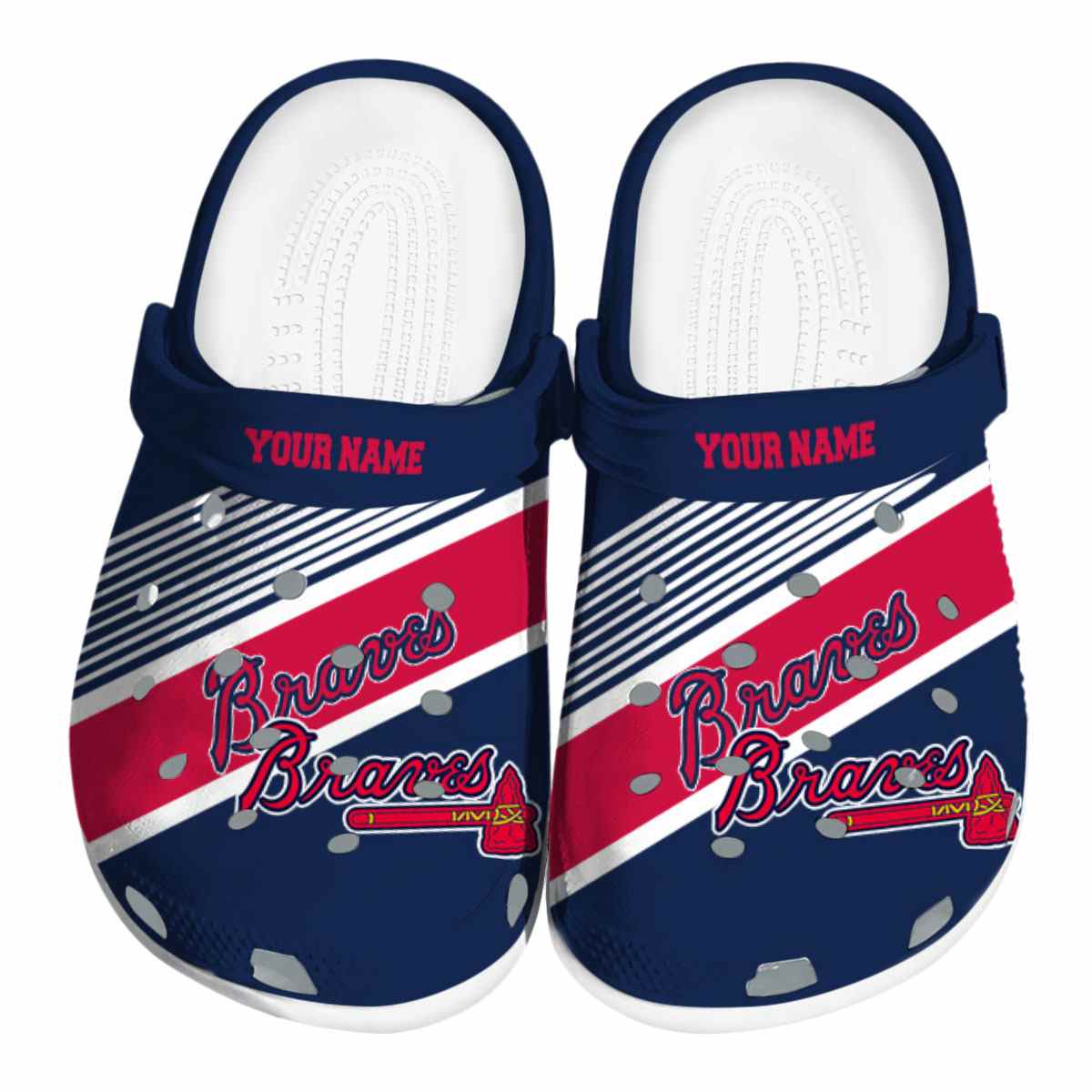 footwearmerch atlanta braves mlb sport crocs crocband clogs shoes comfortable for men women and kids jvo46