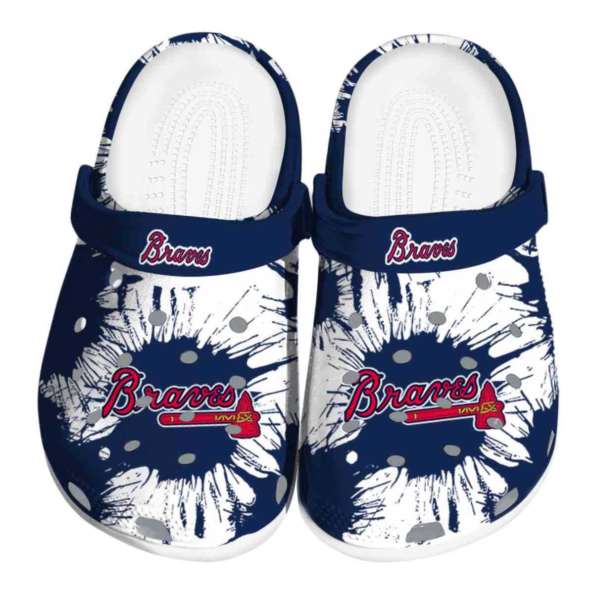 footwearmerch atlanta braves mlb sport crocs crocband clogs shoes comfortable for men women and kids kk39a