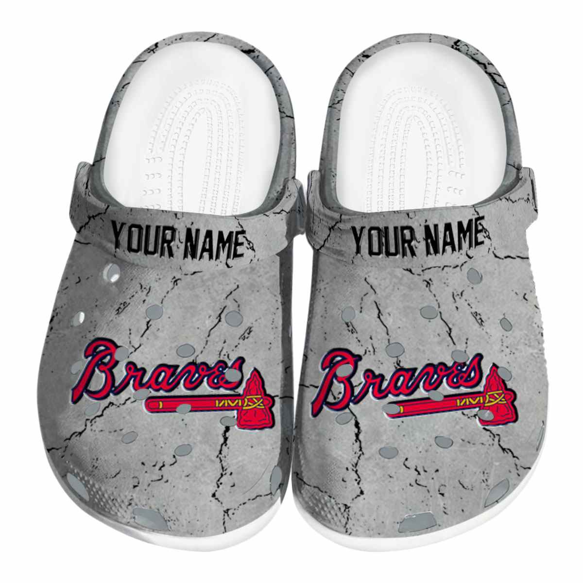 footwearmerch atlanta braves mlb sport crocs crocband clogs shoes comfortable for men women and kids kmvrh