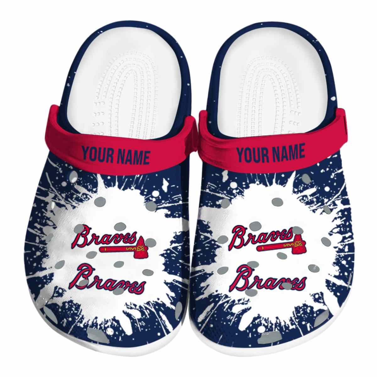 footwearmerch atlanta braves mlb sport crocs crocband clogs shoes comfortable for men women and kids pvso6