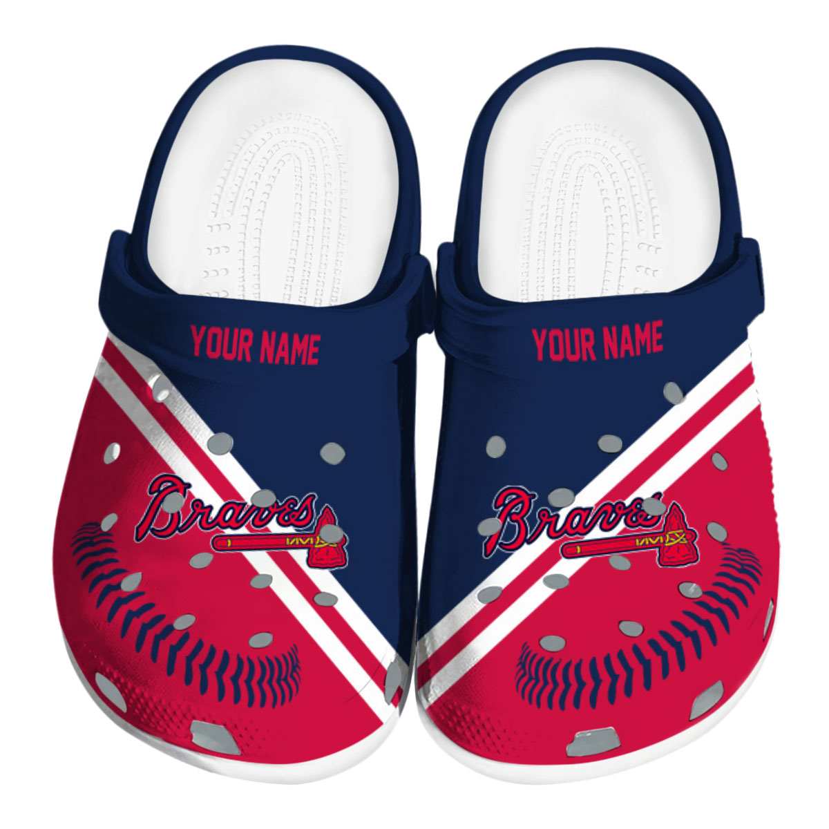 footwearmerch atlanta braves mlb sport crocs crocband clogs shoes comfortable for men women and kids stn0z