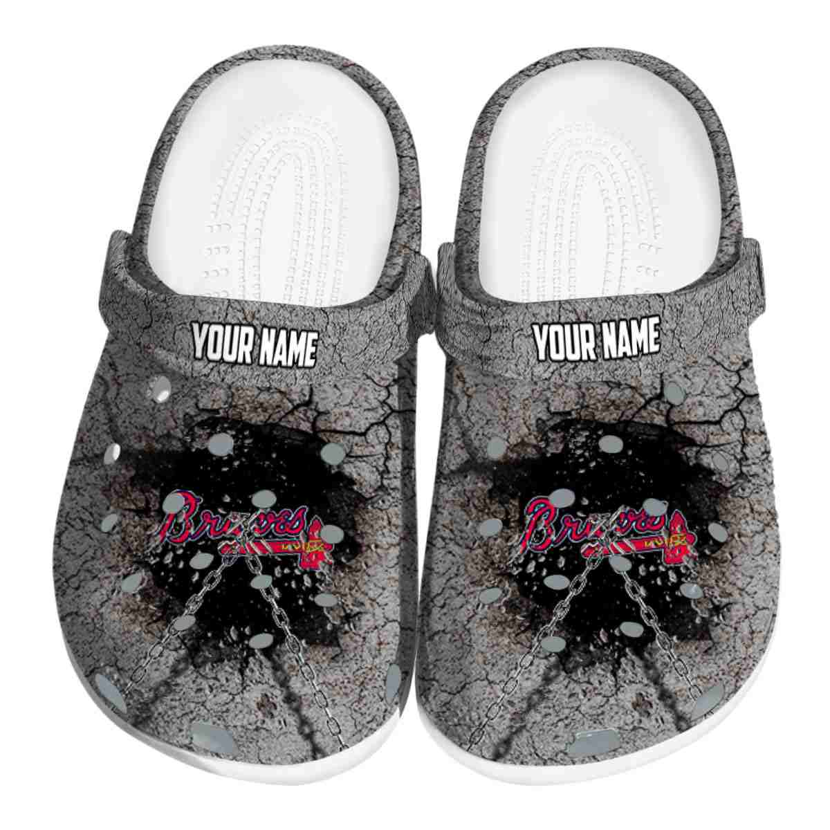footwearmerch atlanta braves mlb sport crocs crocband clogs shoes comfortable for men women and kids vugvy