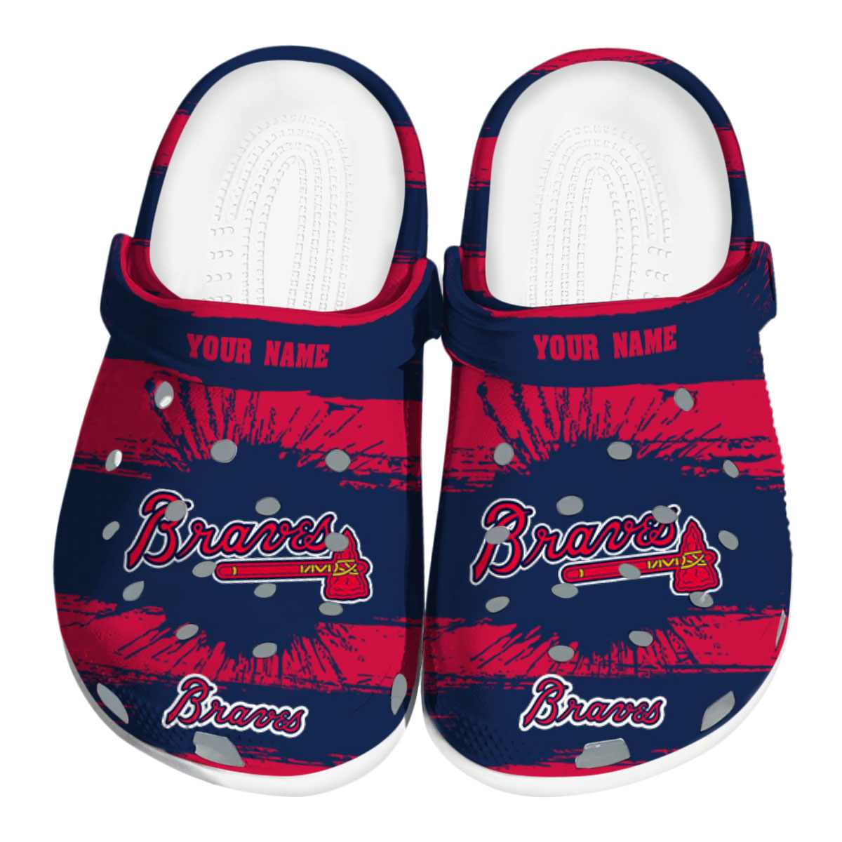 footwearmerch atlanta braves mlb sport crocs crocband clogs shoes comfortable for men women and kids wvpnl