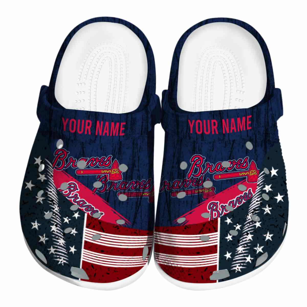 footwearmerch atlanta braves mlb sport crocs crocband clogs shoes comfortable for men women and kids yxcjc