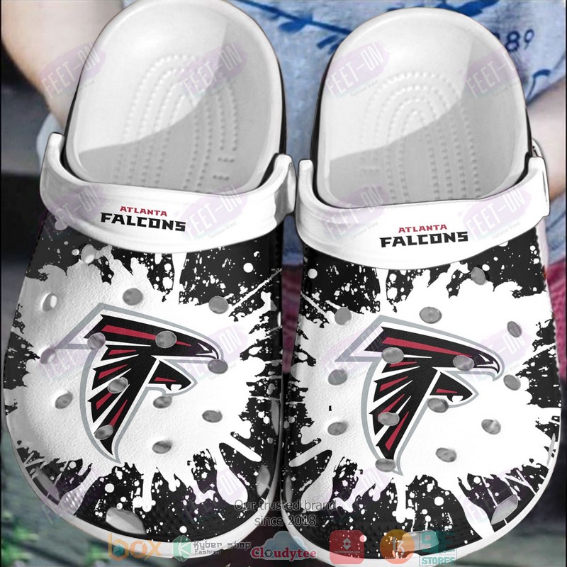 footwearmerch atlanta falcons nfl sport crocs crocband clogs shoes comfortable for men women and kids 8133w