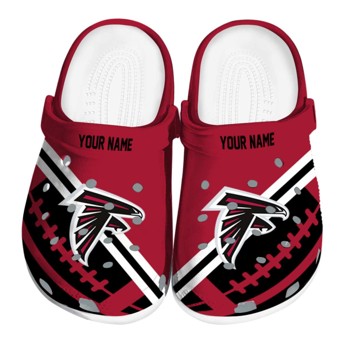 footwearmerch atlanta falcons nfl sport crocs crocband clogs shoes comfortable for men women and kids fyoex