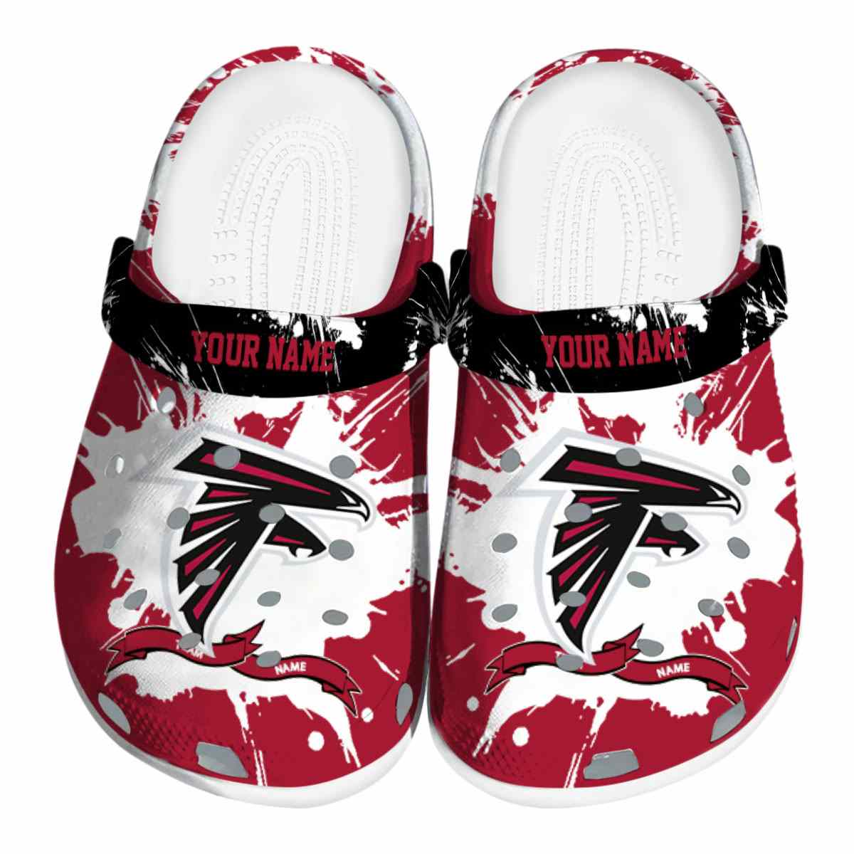footwearmerch atlanta falcons nfl sport crocs crocband clogs shoes comfortable for men women and kids jqynj