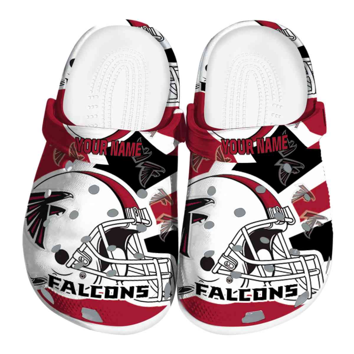 footwearmerch atlanta falcons nfl sport crocs crocband clogs shoes comfortable for men women and kids k6tpx