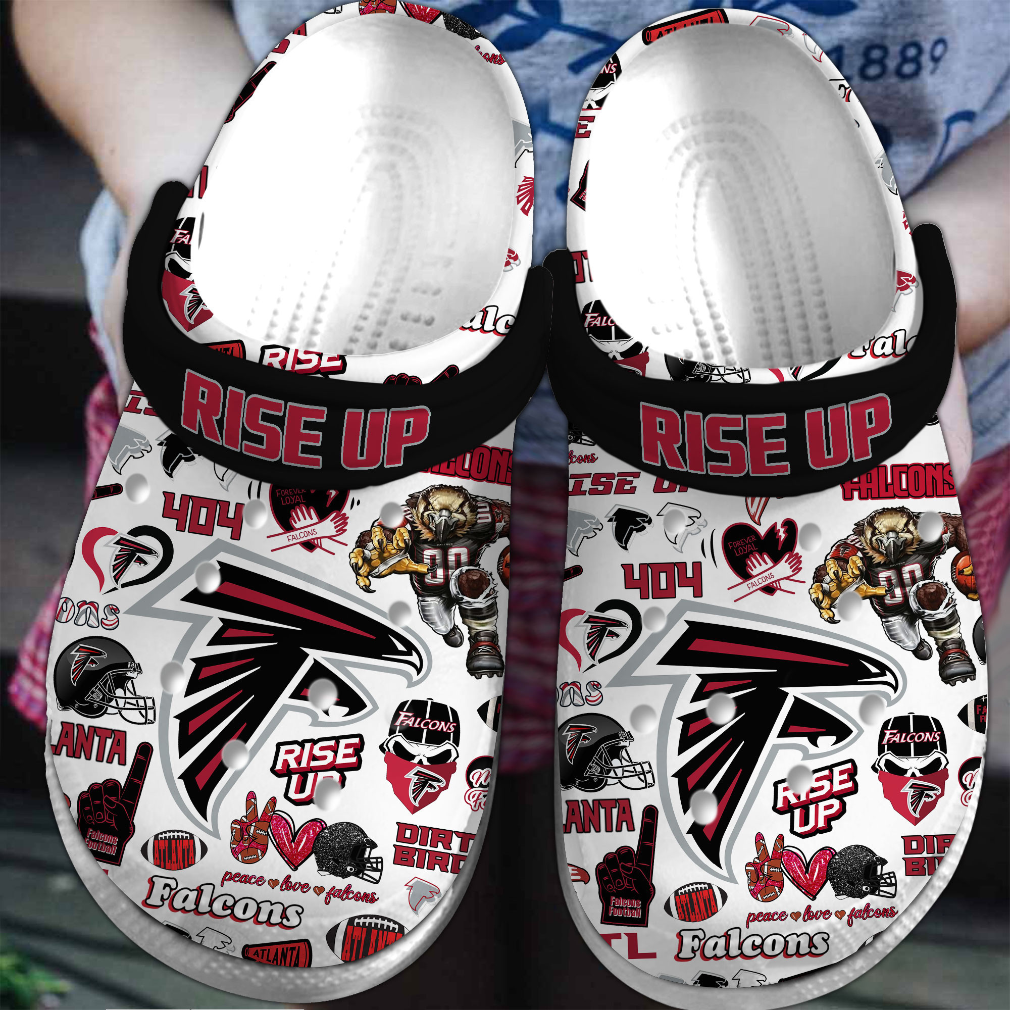 footwearmerch atlanta falcons nfl sport crocs crocband clogs shoes comfortable for men women and kids mu6pq