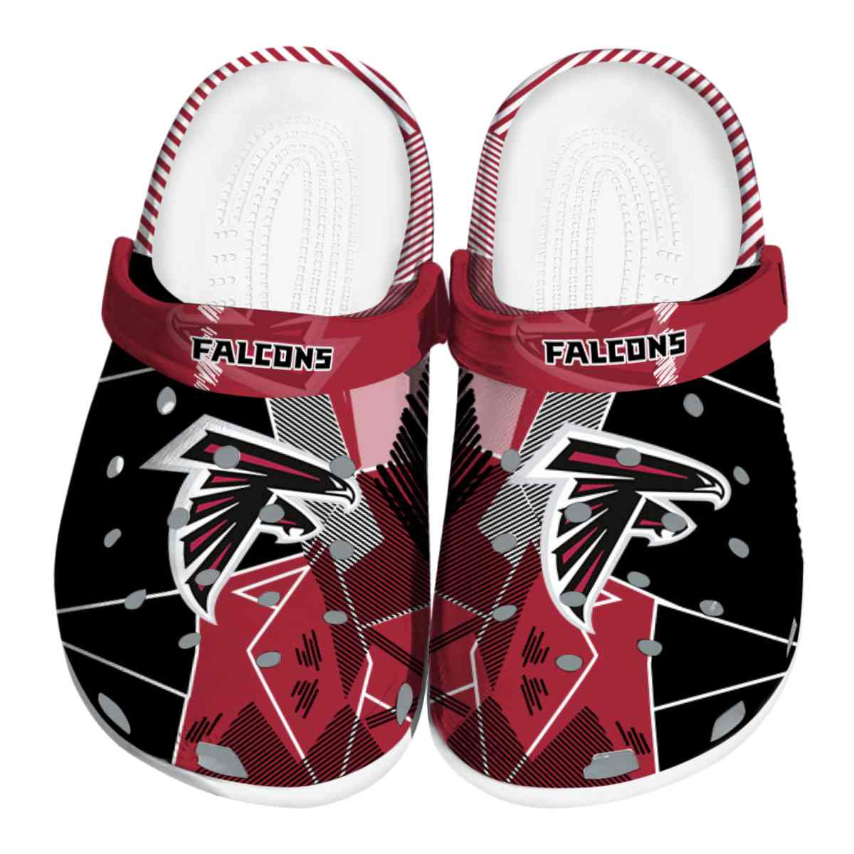 footwearmerch atlanta falcons nfl sport crocs crocband clogs shoes comfortable for men women and kids oivfo