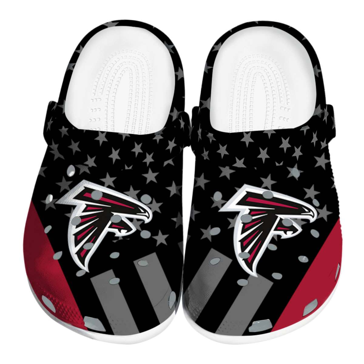 footwearmerch atlanta falcons nfl sport crocs crocband clogs shoes comfortable for men women and kids otl5k
