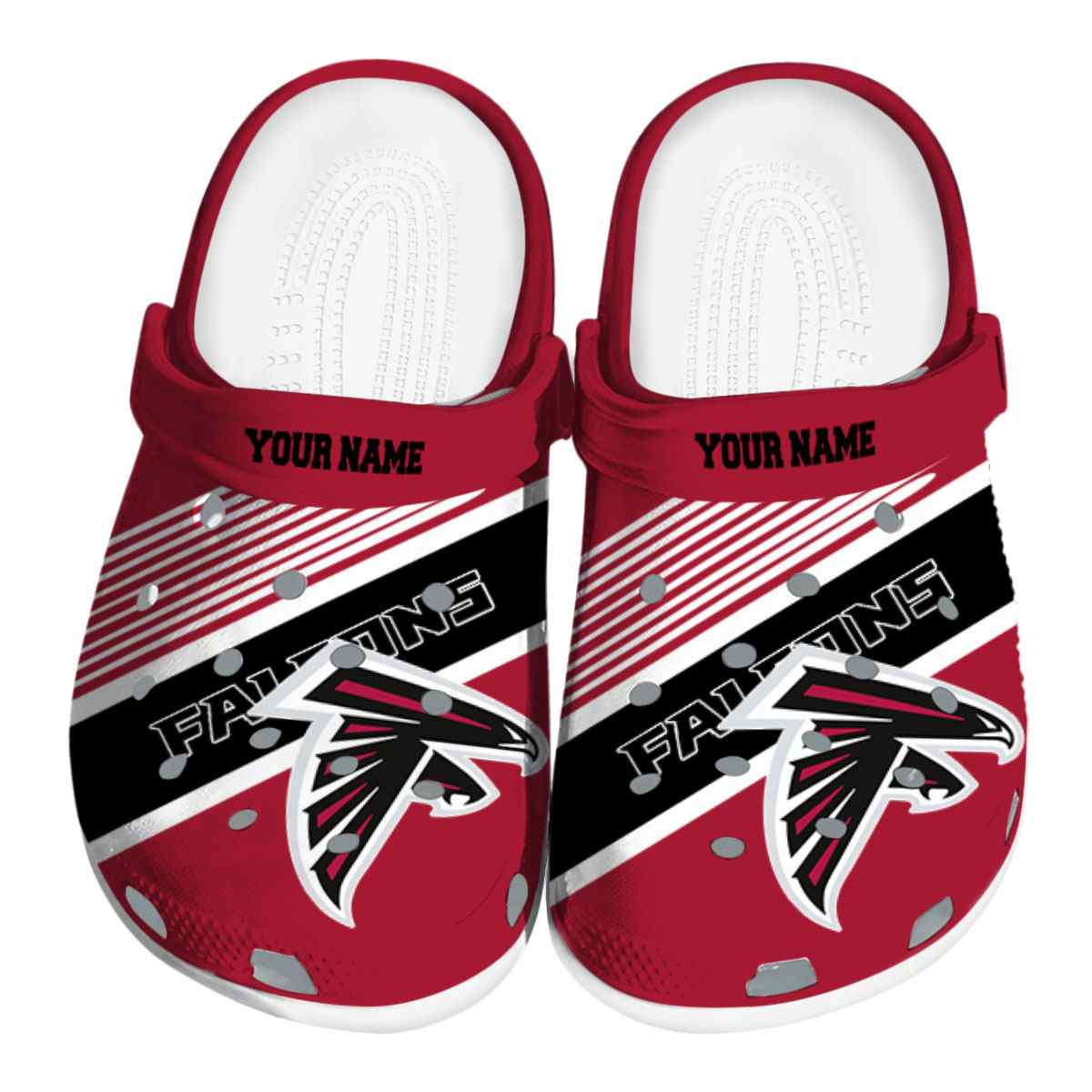 footwearmerch atlanta falcons nfl sport crocs crocband clogs shoes comfortable for men women and kids ucy86