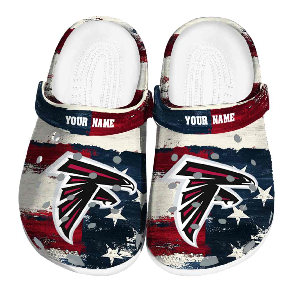 footwearmerch atlanta falcons nfl sport crocs crocband clogs shoes comfortable for men women and kids wrasb