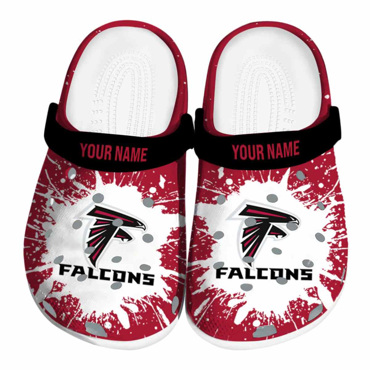 footwearmerch atlanta falcons nfl sport crocs crocband clogs shoes comfortable for men women and kids ynwvf